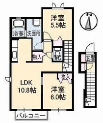 メゾンド　フルール（Ｓ）の物件間取画像